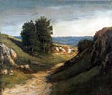 Gustave Courbet Canvas Paintings - Paysage Guyere